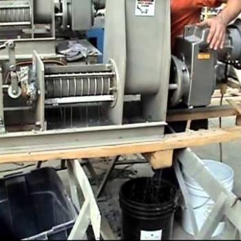 Dewatering Primary Sludge from Paper Mill Vincent Screw Press