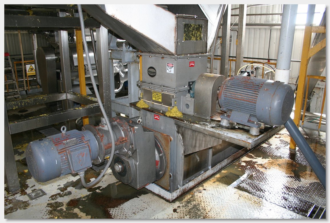Shredder over Press Inlet