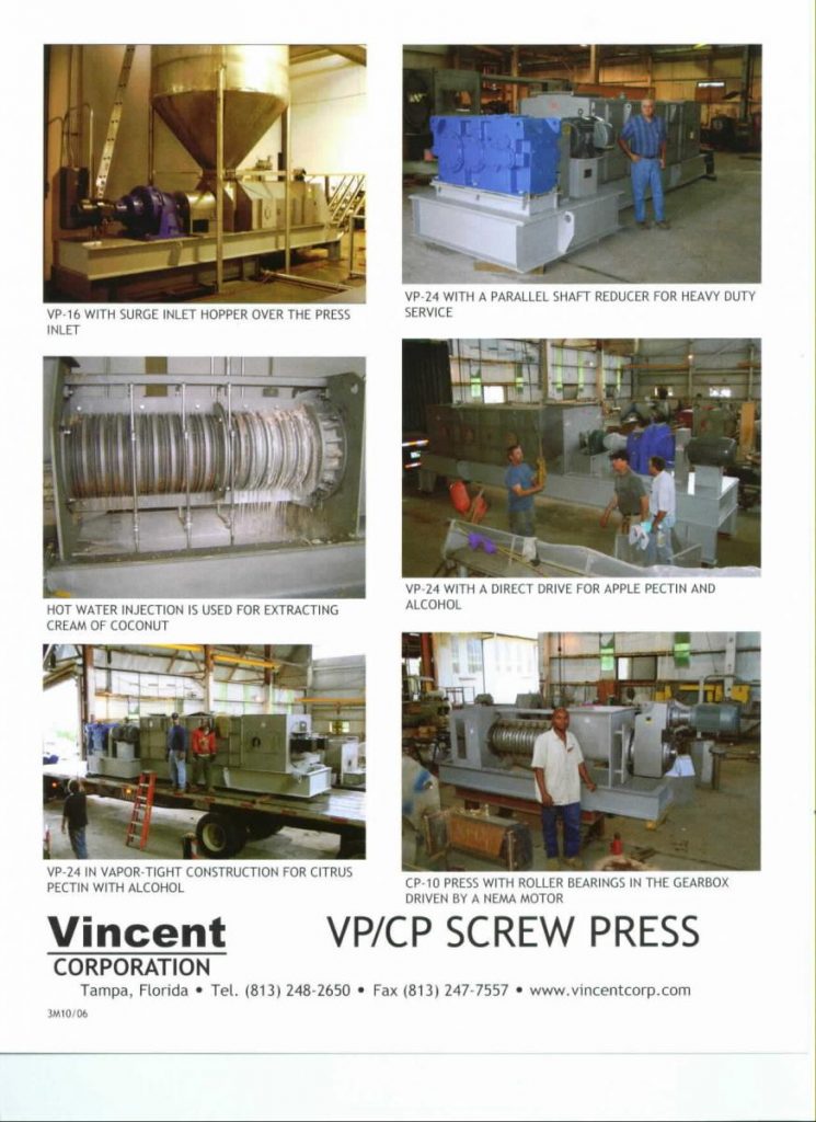 CP & VP Series Presses Vincent Corp