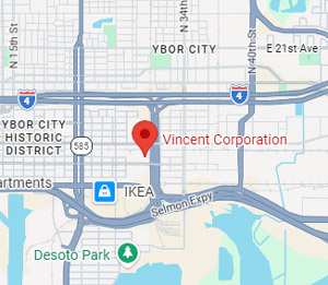Map of Vincent Corp